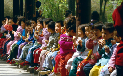 Photo by Kattebelletje on Flickr; Chinese children of single-child families