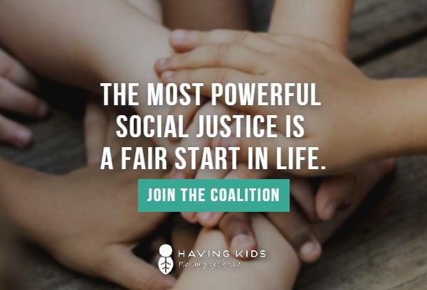 justice is a fair start – join