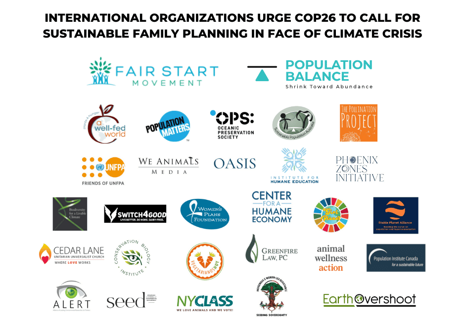 NEW COALITION OF ORGANIZATIONS CALLS FOR SUSTAINABLE FAMILY PLANNING IN FACE OF CLIMATE CRISIS
