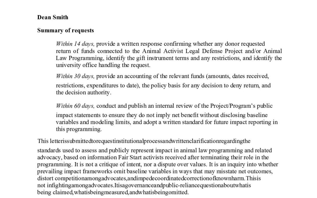 Denver _ Open Letter to the University of Denver,