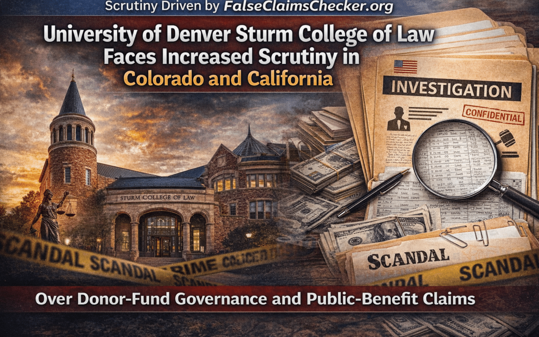 University of Denver Sturm College of Law Faces Increased Scrutiny I Fair Start Movement